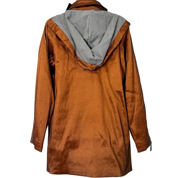 Mycra Pac Copper Metallic Full Zip Water Resistant Jacket sz 0 P Petite NEW Tags - Picture 3 of 16
